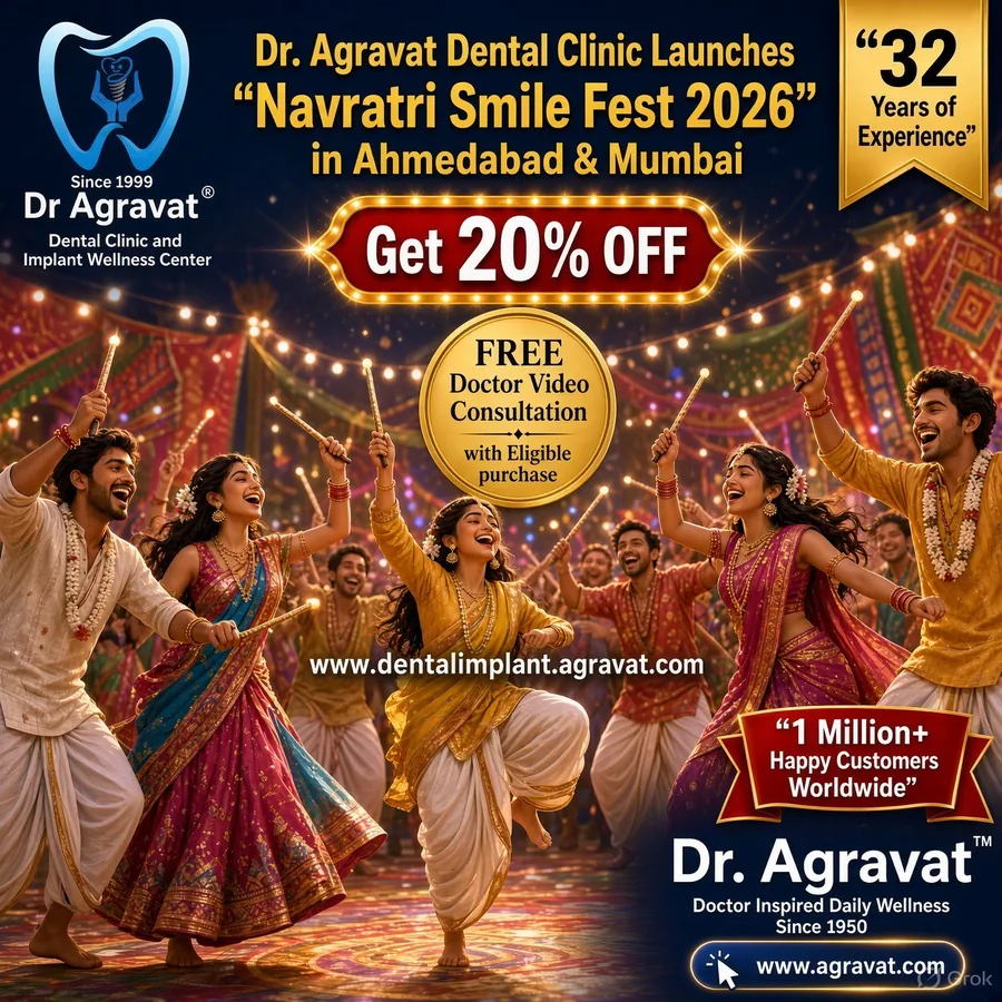 Navratri Smile Fest 2026 – 20% off at Dr Agravat Dental Clinic